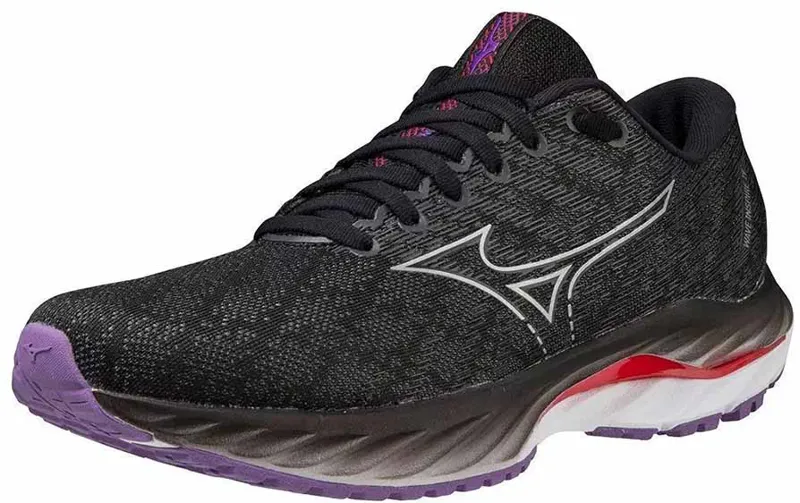 Mizuno Women's Inspire 19 Black/Silver/Bitsweet - WIDE-2